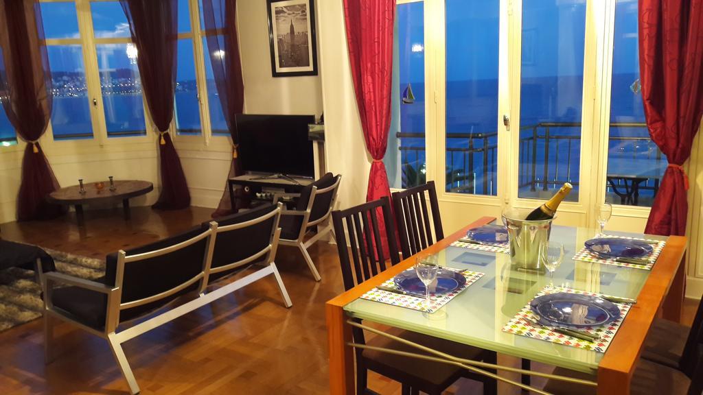 Le Mirage, Sea Front View, 3 Bedrooms, 100M Apartment Nizza